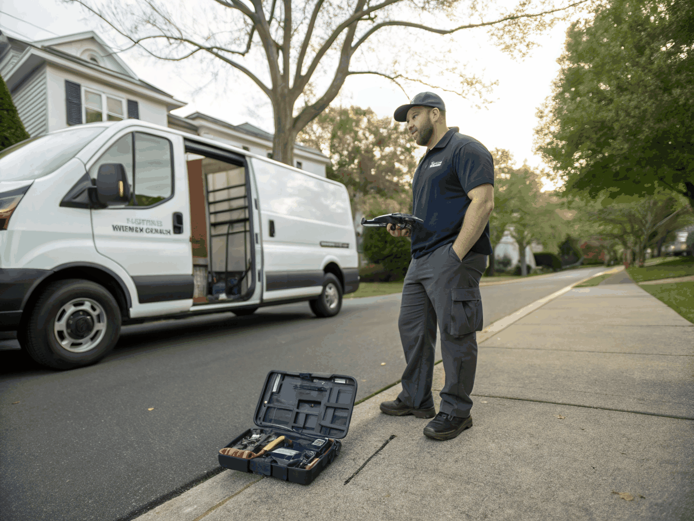 Decatur Appliance Repair certified technician and service van dispatched in Scottdale GA